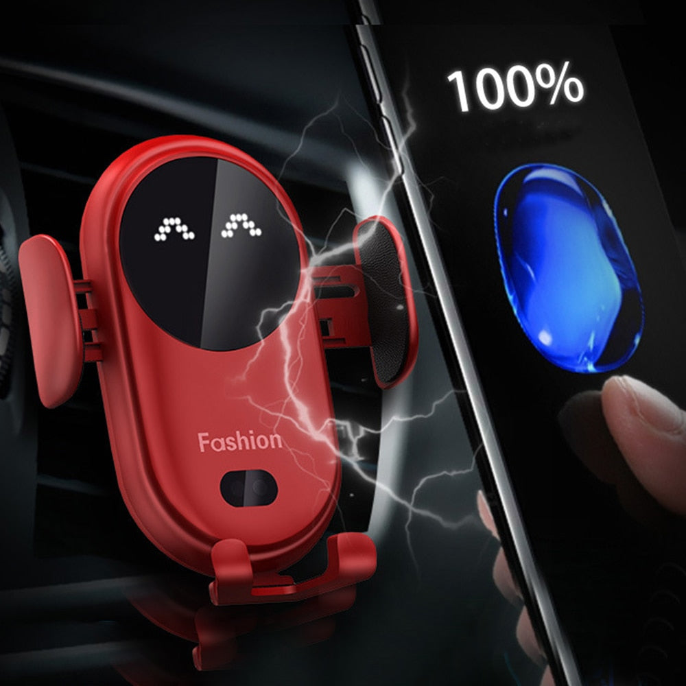 Wireless Auto-Sensor Car Phone Holder Charger