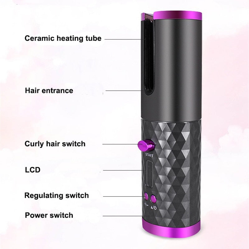 Wireless Automatic Hair Curler